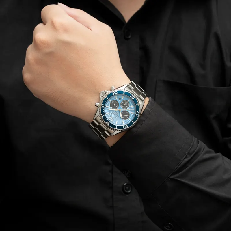 Orient Mako Solar Limited Edition Ice Blue Men's Watch- RA-TX0210L
